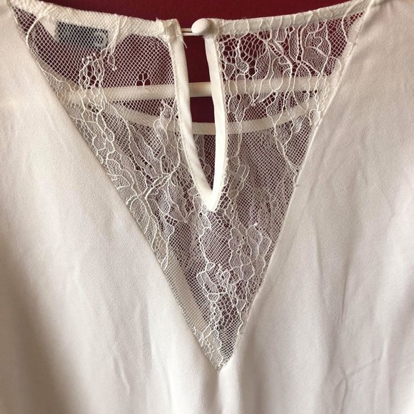 Cubus White Elegant Shirt With Lace - Picture 6 of 8